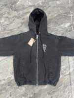 Stussy letter embroidered hooded padded jacket（115648） - 图片 3