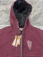 Stussy letter embroidered hooded padded jacket（115648） - 图片 8