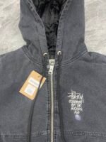 Stussy letter embroidered hooded padded jacket（115648） - 图片 5