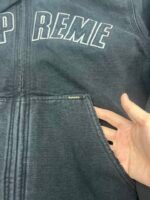 Supreme Reflective Arc Hooded Work Jacket "Denim"（SUP-FW25-007） - 图片 5