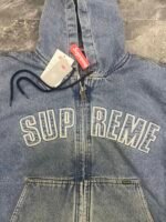 Supreme Reflective Arc Hooded Work Jacket "Denim"（SUP-FW25-007） - 图片 8