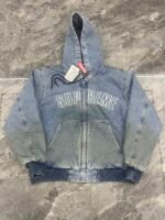 Supreme Reflective Arc Hooded Work Jacket "Denim"（SUP-FW25-007） - 图片 3