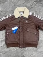 ADIDAS Originals Casual Leather Jacket (KF3691） - 图片 14