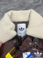 ADIDAS Originals Casual Leather Jacket (KF3691） - 图片 17