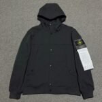 STONE ISLAND DOUBLE ZIP HOODED STRETCH JACKET（8015402-V0029）