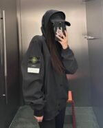 STONE ISLAND DOUBLE ZIP HOODED STRETCH JACKET（8015402-V0029） - 图片 9