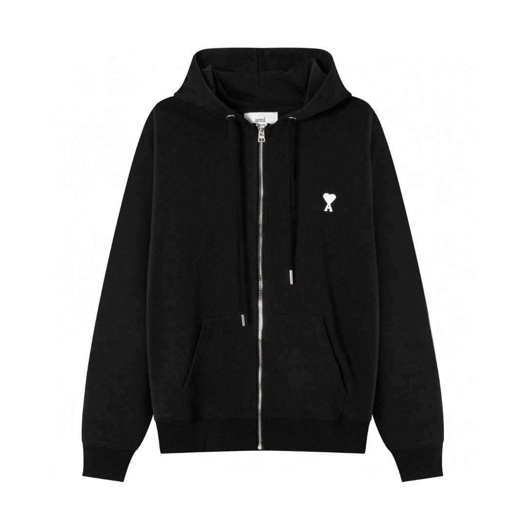 img-a596e689-20250820-i1755669065136-8504-0-1-jpg AMI Zip Hoodie(HSW460730-430) - 图片 1