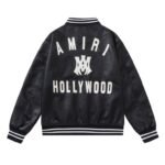 Amiri Ma Hollywood button-up bomber jacket(AMLTBB1005-001） - 图片 2