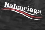 Balenciaga Political Campaign Varsity Jacket in Black (763434TNO271000） - 图片 5