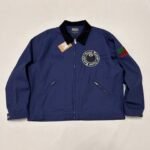 Denim Tears x Stussy Never Renege Canvas Work Jacket Navy/Black（315512）
