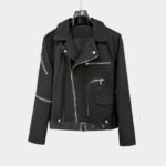 Rick Owens Men's Black Hollywood Bauhaus Stooges Jacket（RL01E5717CTES-09）