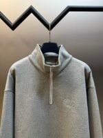 Dior Grey 'CD Icon' Half-Zip Sweatshirt（513J635A0531-C878） - 图片 3