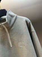 Dior Grey 'CD Icon' Half-Zip Sweatshirt（513J635A0531-C878） - 图片 5