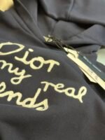 Dior Men's Dior and Hylton Nel Hooded Sweatshirt Cotton Fleece "Navy Blue"（583J624B0531-C580） - 图片 4