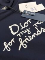 Dior Men's Dior and Hylton Nel Hooded Sweatshirt Cotton Fleece "Navy Blue"（583J624B0531-C580） - 图片 5