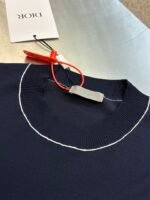 DIOR knitted T-shirt（393M666AT691-C588） - 图片 7