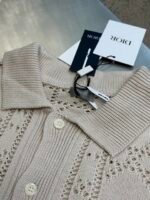 DIOR Short sleeve shirt in cotton and cashmere（493M530AT840-C080） - 图片 5