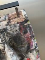 Acne Studios - Printed Jeans in White and Multi (CK0133-AOL） - 图片 7