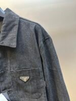 PRADA Chevron denim blouson jacket (GEB254-16HD-F0557-S-OOO） - 图片 4
