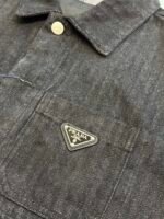 PRADA Chevron denim blouson jacket (GEB254-16HD-F0557-S-OOO） - 图片 6