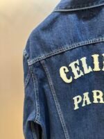 CELINE Men's Trucker Jacket in Royal Indigo Wash Denim "Classic Blue" (RV0DX789D-CBF8） - 图片 6