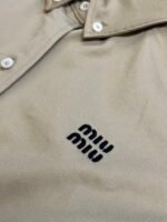 MIUMIU Women's Chino Cloth Blouson Jacket（ML1264-1UPX-F0065-S-OOO） - 图片 4