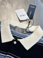 DIOR FW25 Polo Shirt Men's Blue（593M809A7015-C580） - 图片 4
