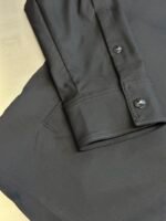 MONCLER Navy Blue Cotton Gabardine Zip-Up Shirt Jacket（J10912F0000257448781） - 图片 5