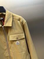 MONCLER Navy Blue Cotton Gabardine Zip-Up Shirt Jacket（J10912F0000257448781） - 图片 12