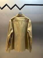 MONCLER Navy Blue Cotton Gabardine Zip-Up Shirt Jacket（J10912F0000257448781） - 图片 4