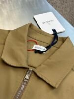 MONCLER Navy Blue Cotton Gabardine Zip-Up Shirt Jacket（J10912F0000257448781） - 图片 17