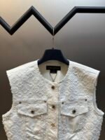 Louis Vuitton MONOGRAM Sleeveless denim jacket with floral print（1AHJRU） - 图片 8