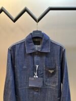 PRADA Denim Jacket Men's Dark Blue (GEB256-14PW-S-OOO-F0008） - 图片 3