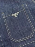 PRADA Denim Jacket Men's Dark Blue (GEB256-14PW-S-OOO-F0008） - 图片 4
