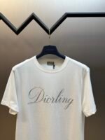 Diorling T-shirt (regular fit) slub cotton jersey（543J668C0817-C080） - 图片 4