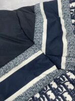 Dior Women's Oblique Quilted Technical Taffeta Reversible Long Down Jacket "Blue/Ecru"（147C23A2968-X5803） - 图片 8