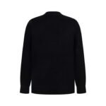 Prada Wool And Cashmere Crew-Neck Sweater With Embroidered Logo Black (UMB223-1YMW-F0002-S-211） - 图片 3