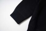 Prada Wool And Cashmere Crew-Neck Sweater With Embroidered Logo Black (UMB223-1YMW-F0002-S-211） - 图片 9