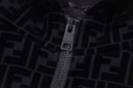 FENDI Men's Blouson Jacket Jersey Sweatshirt "Black" (FW1040AAP0F0QA1） - 图片 5