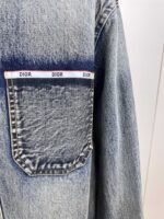 Dior logo band denim jacket（113D585BY994-510） - 图片 5