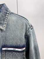 Dior logo band denim jacket（113D585BY994-510） - 图片 6