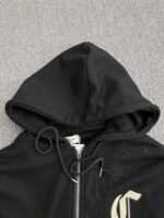 CELINE Zipped Hoodie 'Black/White'  (RY09I670Q-38AW） - 图片 5