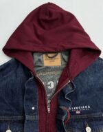 Balenciaga Men's Patched Denim Jacket in Blue/dark Grey (824304TRW624021） - 图片 10