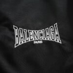 Balenciaga Boxing Varsity Jacket in black bomber nylon(809169TRO511000） - 图片 3