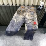 Acne Studios Baggy fit trousers - 1981M - Mid Blue (B00374-863） - 图片 2