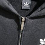 adidas BALENCIAGA Zip-Up Hoodie Small Fit "Black" (723754TNVN28482） - 图片 7