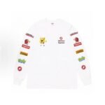 Supreme x SpongeBob L/S Tee Long Sleeve Tee (SUP-SS25-250）