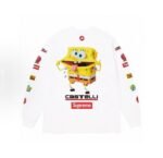 Supreme x SpongeBob L/S Tee Long Sleeve Tee (SUP-SS25-250） - 图片 3