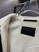 Prada logo lambswool zip-up hooded jacket (SGC5851WQ8-F0002） - 图片 3