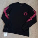 Chrome Hearts Horseshoe-Print Long-Sleeve Top Black (CH-2025344） - 图片 6